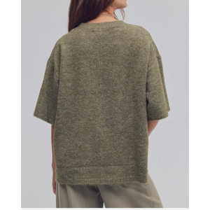 SWEATER TEE | MARGOT-Jackets & Sweaters-FREE PEOPLE-Coriander