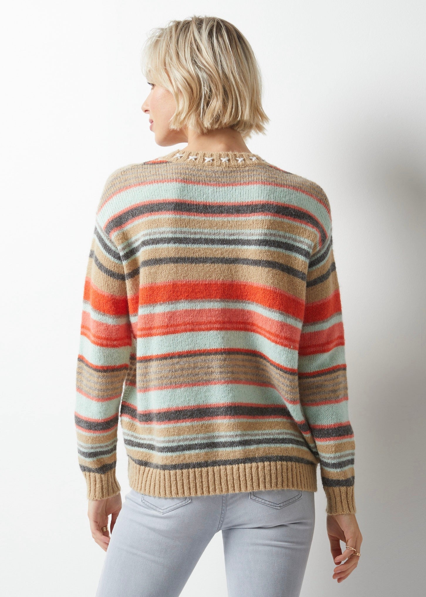 SWEATER | TEXTURED CREW-Jackets & Sweaters-ZAKET & PLOVER-Coriander