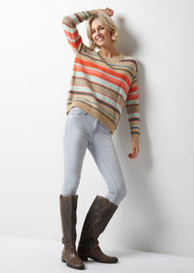 SWEATER | TEXTURED CREW-Jackets & Sweaters-ZAKET & PLOVER-Coriander