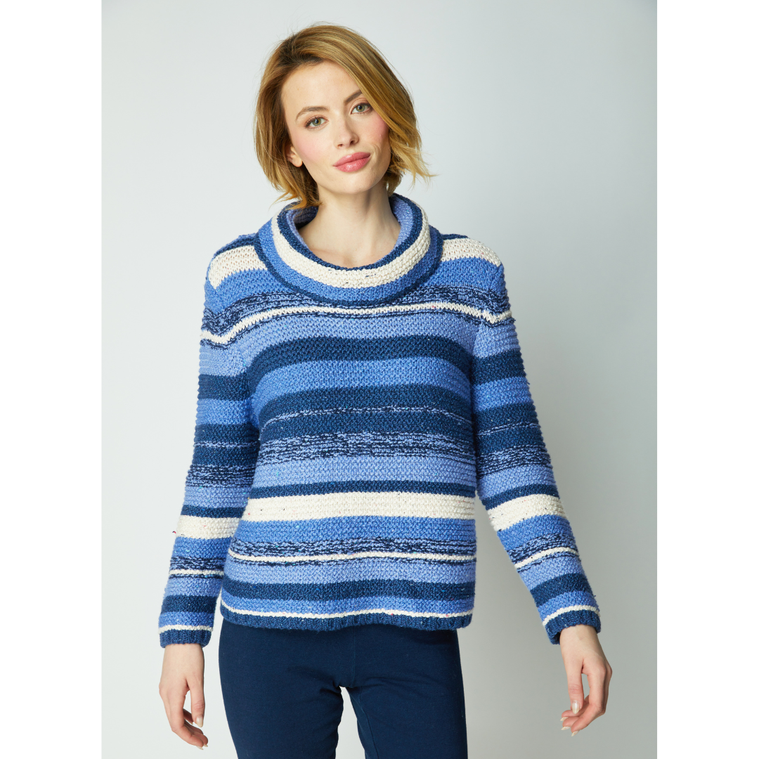 SWEATER | TONAL STRIPE PULLOVER-Jackets & Sweaters-HABITAT-Coriander