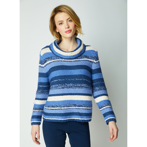 SWEATER | TONAL STRIPE PULLOVER-Jackets & Sweaters-HABITAT-Coriander