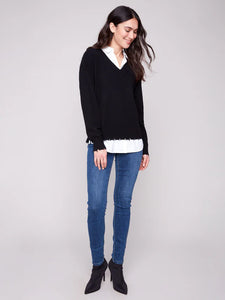 SWEATER | V-NECK FOOLER-Jackets & Sweaters-CHARLIE B-Coriander