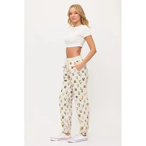 SWEATPANTS | COLOURFUL DOG HEADS-Bottoms-SM WARDROBE-Coriander