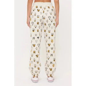 SWEATPANTS | COLOURFUL DOG HEADS-Bottoms-SM WARDROBE-Coriander