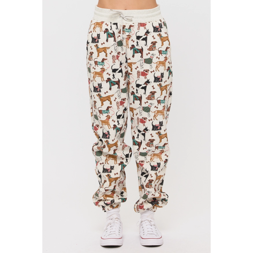 SWEATPANTS | HOLIDAY DOGS-Uncategorised-SM WARDROBE-Coriander