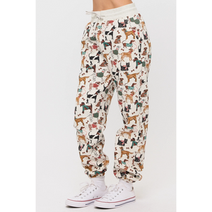 SWEATPANTS | HOLIDAY DOGS-Uncategorised-SM WARDROBE-Coriander