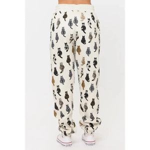 SWEATPANTS | WHIMSICAL CAT TAILS-Bottoms-SM WARDROBE-Coriander