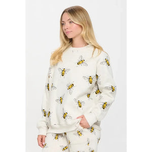 SWEATSHIRT | BUMBLEBEE PRINT-Tops-SM WARDROBE-Coriander