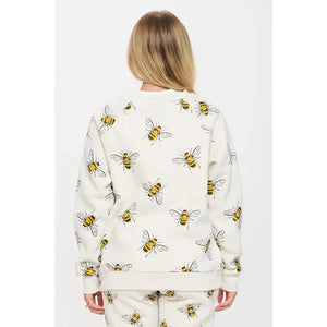 SWEATSHIRT | BUMBLEBEE PRINT-Tops-SM WARDROBE-Coriander