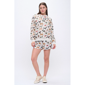 SWEATSHIRT | HOLIDAY DOGS-Uncategorised-SM WARDROBE-Coriander