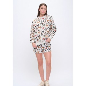 SWEATSHIRT | HOLIDAY DOGS-Uncategorised-SM WARDROBE-Coriander