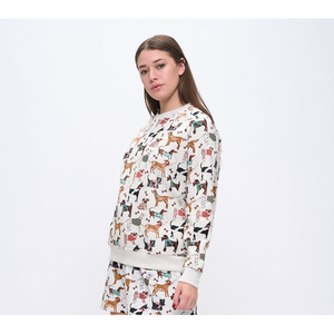 SWEATSHIRT | HOLIDAY DOGS-Uncategorised-SM WARDROBE-Coriander