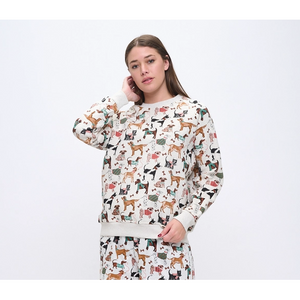 SWEATSHIRT | HOLIDAY DOGS-Uncategorised-SM WARDROBE-Coriander