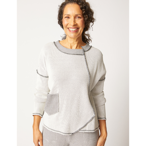 SWEATSHIRT | INSIDE OUT PULLOVER-Tops-HABITAT-SMALL-WINTER WHITE-Coriander
