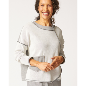SWEATSHIRT | INSIDE OUT PULLOVER-Tops-HABITAT-Coriander