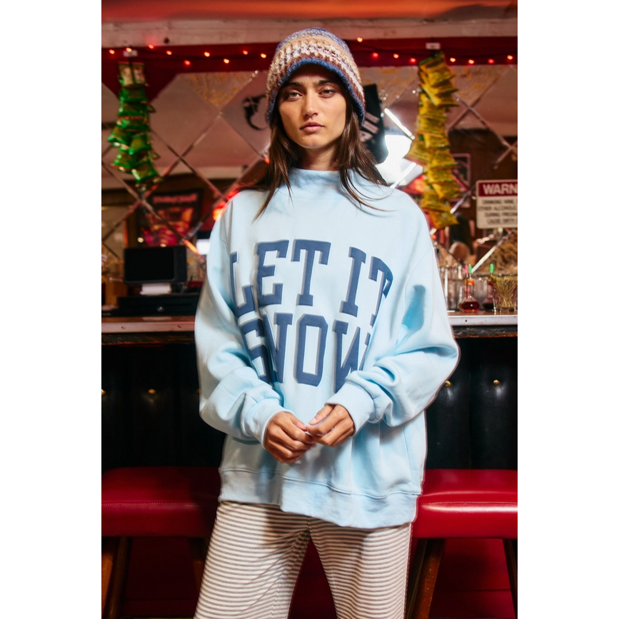 SWEATSHIRT | LET IT SNOW-Uncategorised-BUCKET LIST INC-Coriander