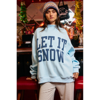 SWEATSHIRT | LET IT SNOW-Uncategorised-BUCKET LIST INC-SMALL-MED-SKY BLUE-Coriander