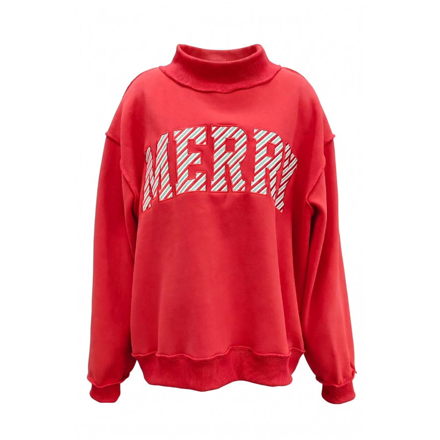 SWEATSHIRT | MERRY-Uncategorised-BUCKET LIST INC-Coriander