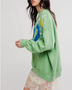 SWEATSHIRT | PALM SPRING TURTLE GRAPHIC-Top-FREE PEOPLE-Coriander