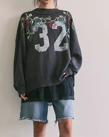 SWEATSHIRT | PALM SPRING TURTLE GRAPHIC-Top-FREE PEOPLE-XSMALL-WASHED BLACK COMBO-Coriander