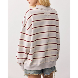 SWEATSHIRT | PALM SPRINGS: STRIPED-Tops-FREE PEOPLE-Coriander