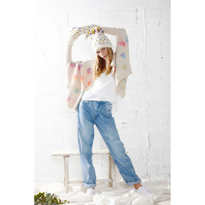SWEET LOVE CAPE CARDI-Jackets & Sweaters-LOOK BY M-PASTEL-Coriander