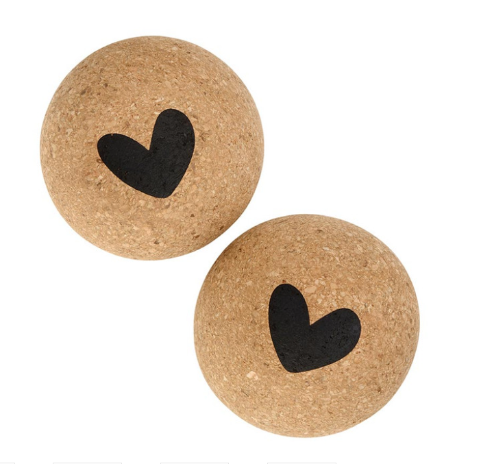 SET OF 2 CORK MASSAGE BALLS