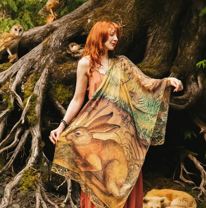 SCARF | WOODLAND WISDOM BOHO PRINT
