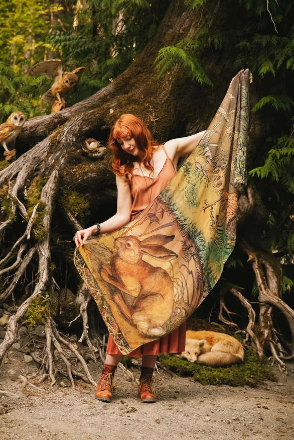 SCARF | WOODLAND WISDOM BOHO PRINT