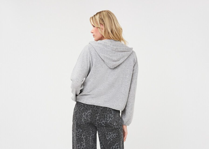 HOODED CARDIGAN | FINE CHAIN WOOL