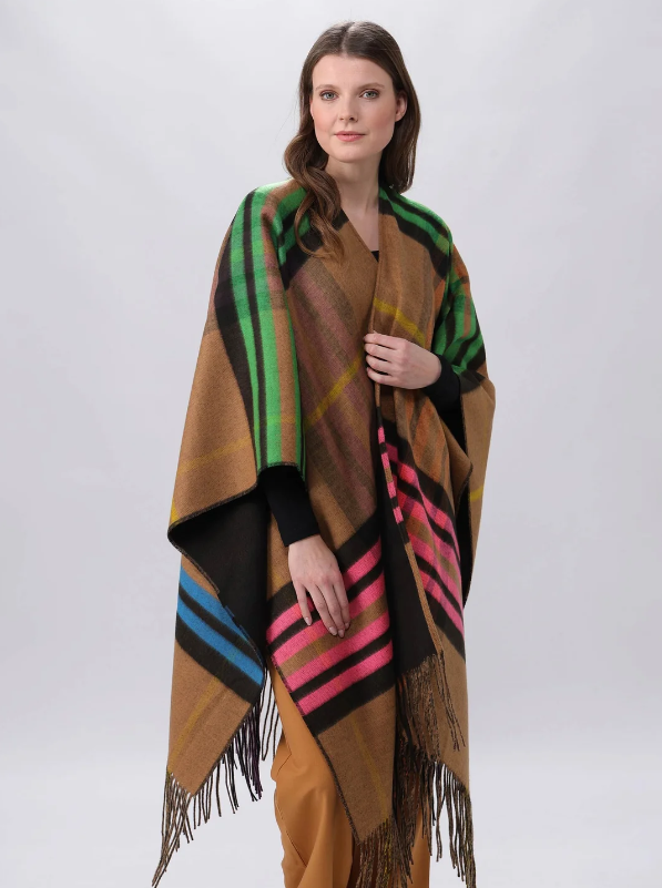 PLAID PONCHO | REVERSIBLE