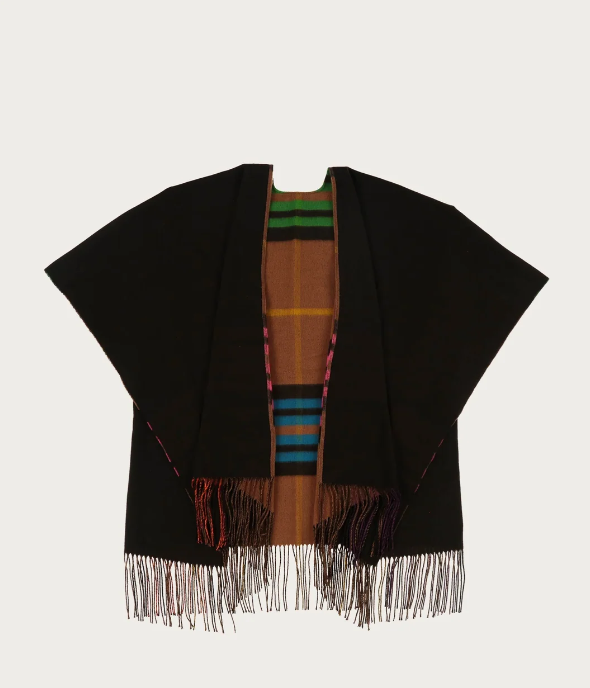 PLAID PONCHO | REVERSIBLE