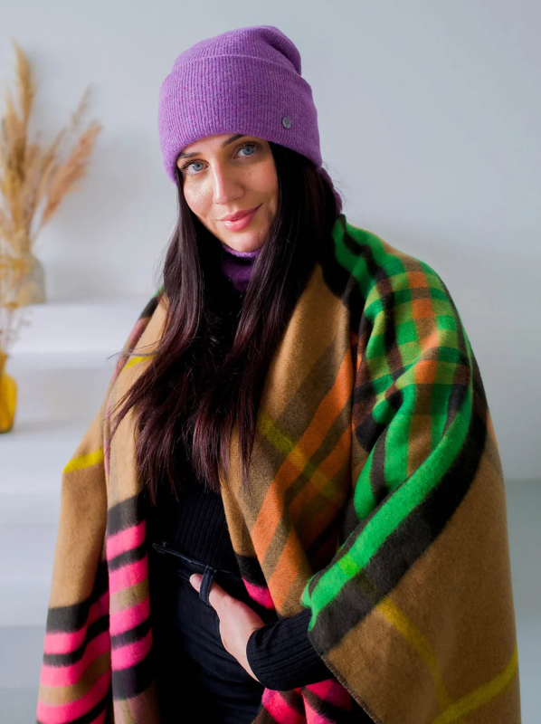 PLAID PONCHO | REVERSIBLE