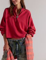 PULLOVER | CELESTE QUARTER ZIP-Top-FREE PEOPLE-Coriander