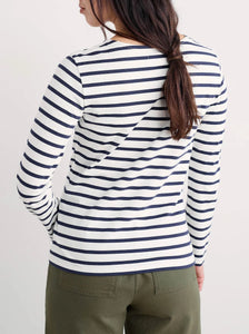 T-SHIRT | SAILOR: MARITIME CHALK-Tops-SEASALT-Coriander