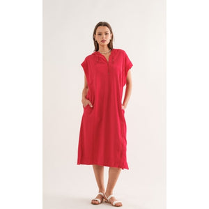 SOFT TERRY DRESS-Dress-THE GREII-SMALL-RED-Coriander
