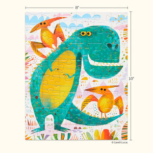 T-REX AND FRIENDS 48 PIECE PUZZLE-Puzzle-WERKSHOPPE-Coriander