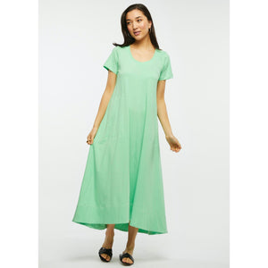 T-SHIRT DRESS-Dresses-ZAKET & PLOVER-SMALL-APPLE-Coriander