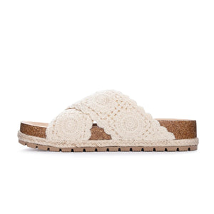 TACOMA CROCHET SLIDE-Footwear-DIRTY LAUNDRY-Coriander