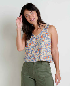 TAJ HEMP BUTTON BACK TANK-Top-TOAD&CO-Coriander