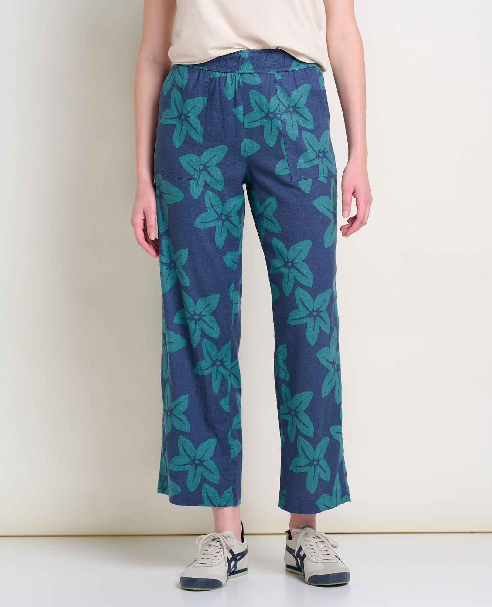 TAJ HEMP PANT-Bottoms-TOAD&CO-SMALL-JASPER LG FLORAL PRN-Coriander