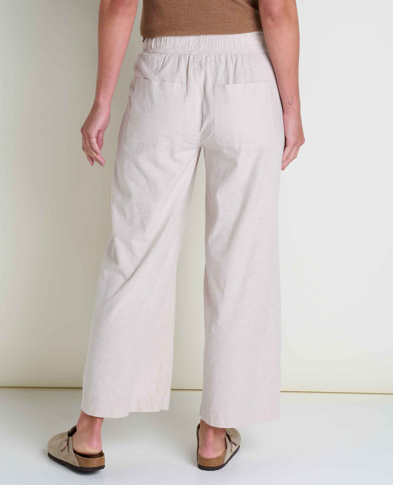 TAJ HEMP WIDE LEG PANT-Bottom-TOAD&CO-Coriander