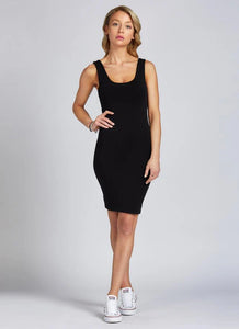 TANK DRESS-Dress-CEST MOI-One Size-Black-Coriander