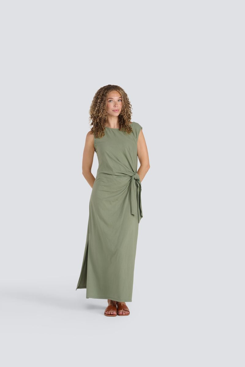 TANK DRESS | ROUND NECK-Dress-JESSICA LAURA-SMALL-MED-OLIVE-Coriander