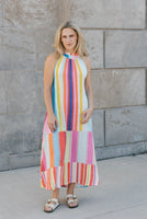 TANK DRESS | SOLAR-Dresses-SHANNON PASSERO-XSMALL-SOLAR STRIPE-Coriander