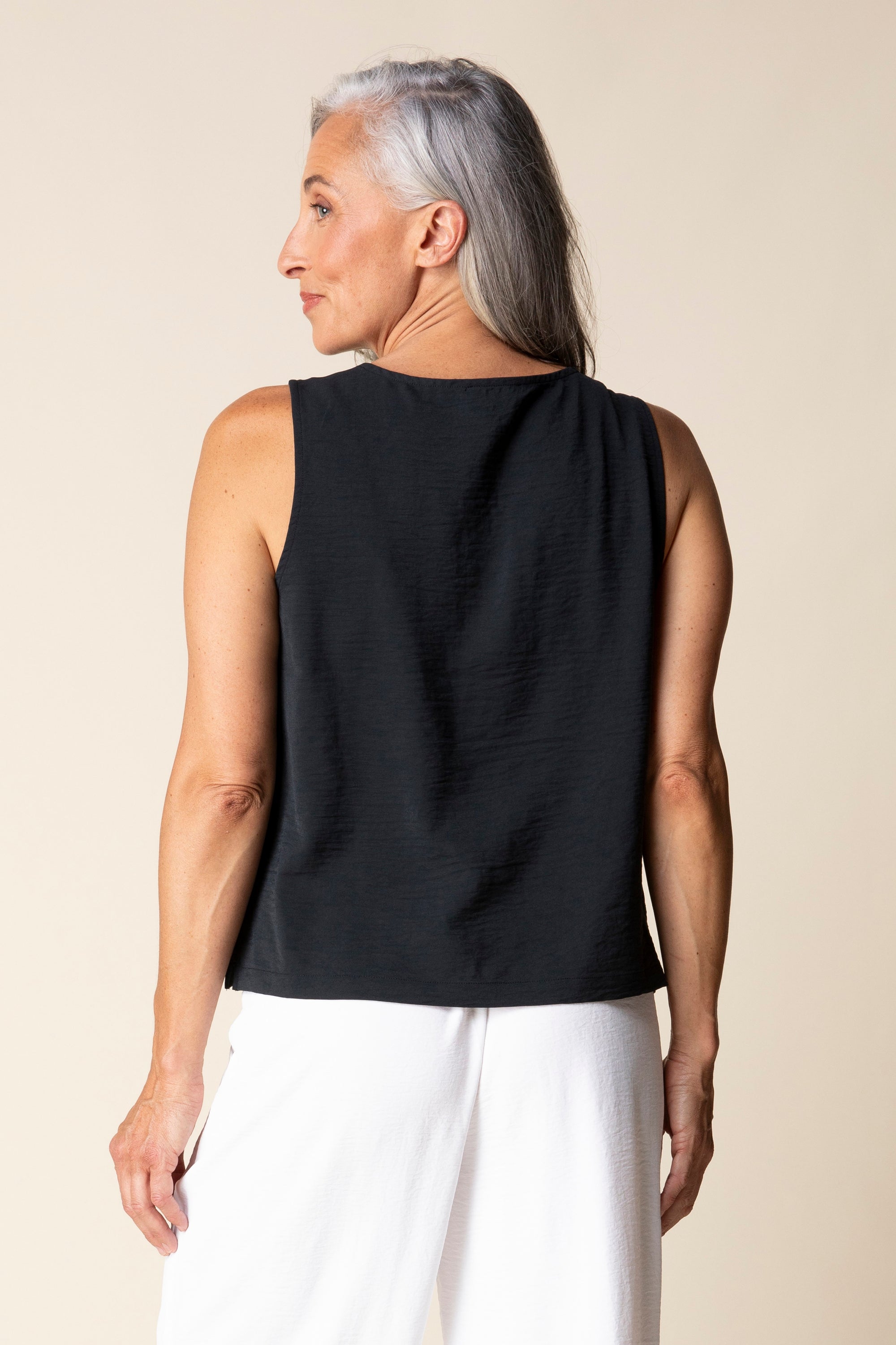 TANK TOP | CENTRE SHIRRED-Tops-HABITAT-Coriander