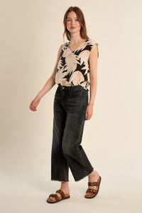 TANK TOP | FLORAL SHOULDER TIE-Top-MOLLY BRACKEN-Coriander