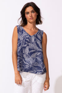 TANK TOP | RESORT-Tops-ESCAPE-XSMALL-NAVY-Coriander