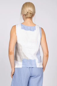 TANK TOP | SUNSET COASTAL PRINT-Top-OLIVIA-Coriander