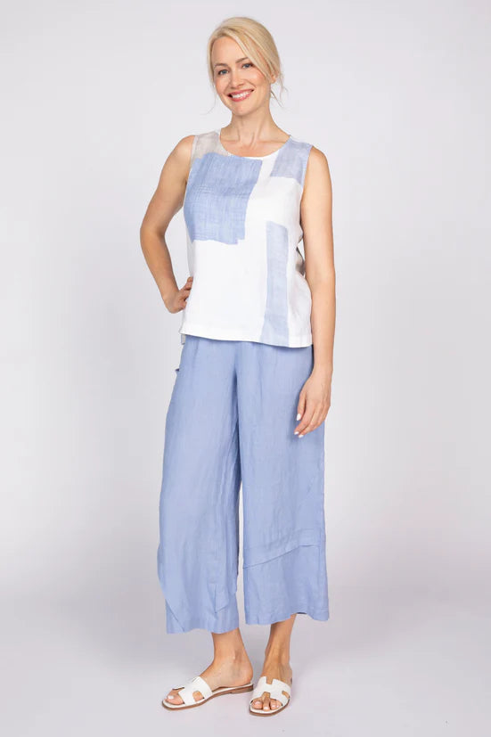 TANK TOP | SUNSET COASTAL PRINT-Top-OLIVIA-Coriander